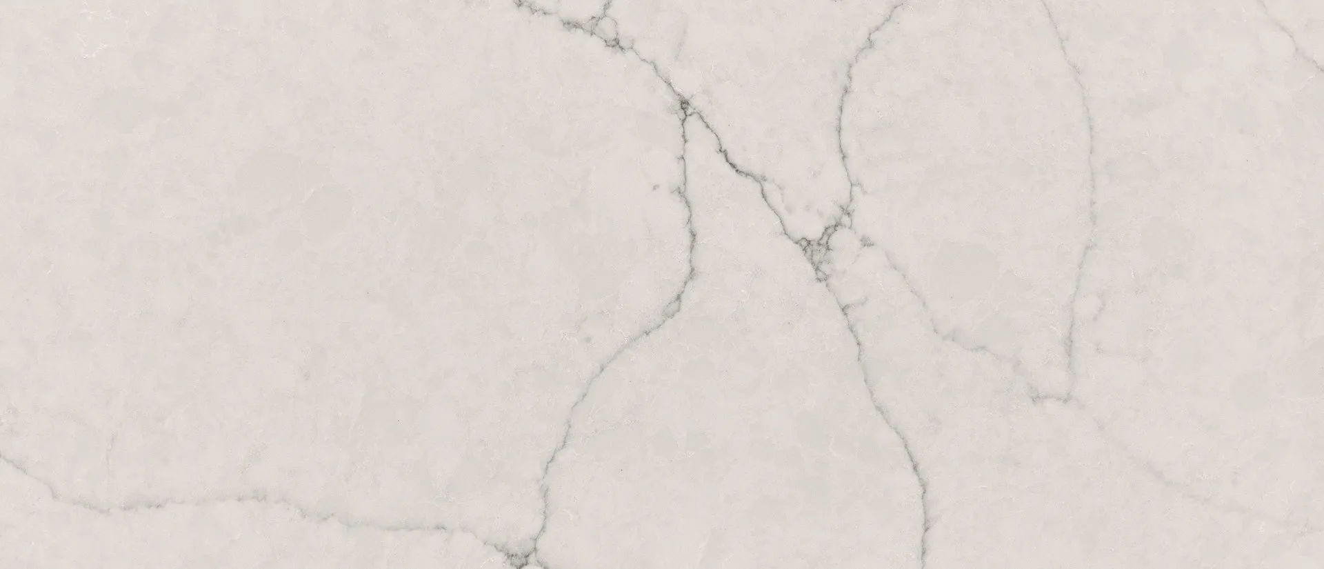 Closeup image of Q Quartz Calacatta Valentin White Quartz countertop slab
