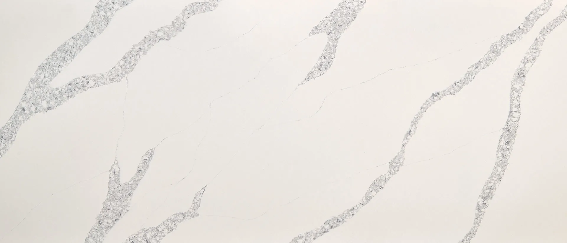 Image of Q Quartz Calacatta Venice White Quartz countertop slab