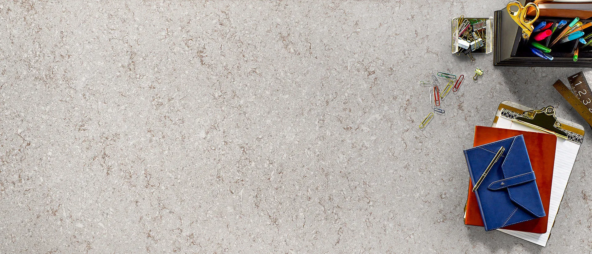 Image of installed Q Quartz Gray Lagoon Quartz countertops