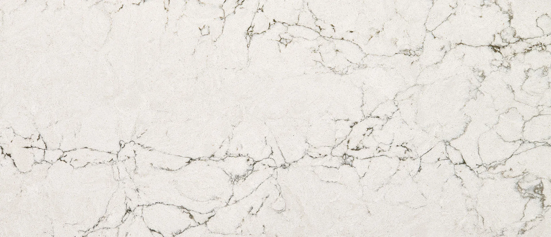 Closeup image of Q Quartz Lido Blanco Quartz countertop slab