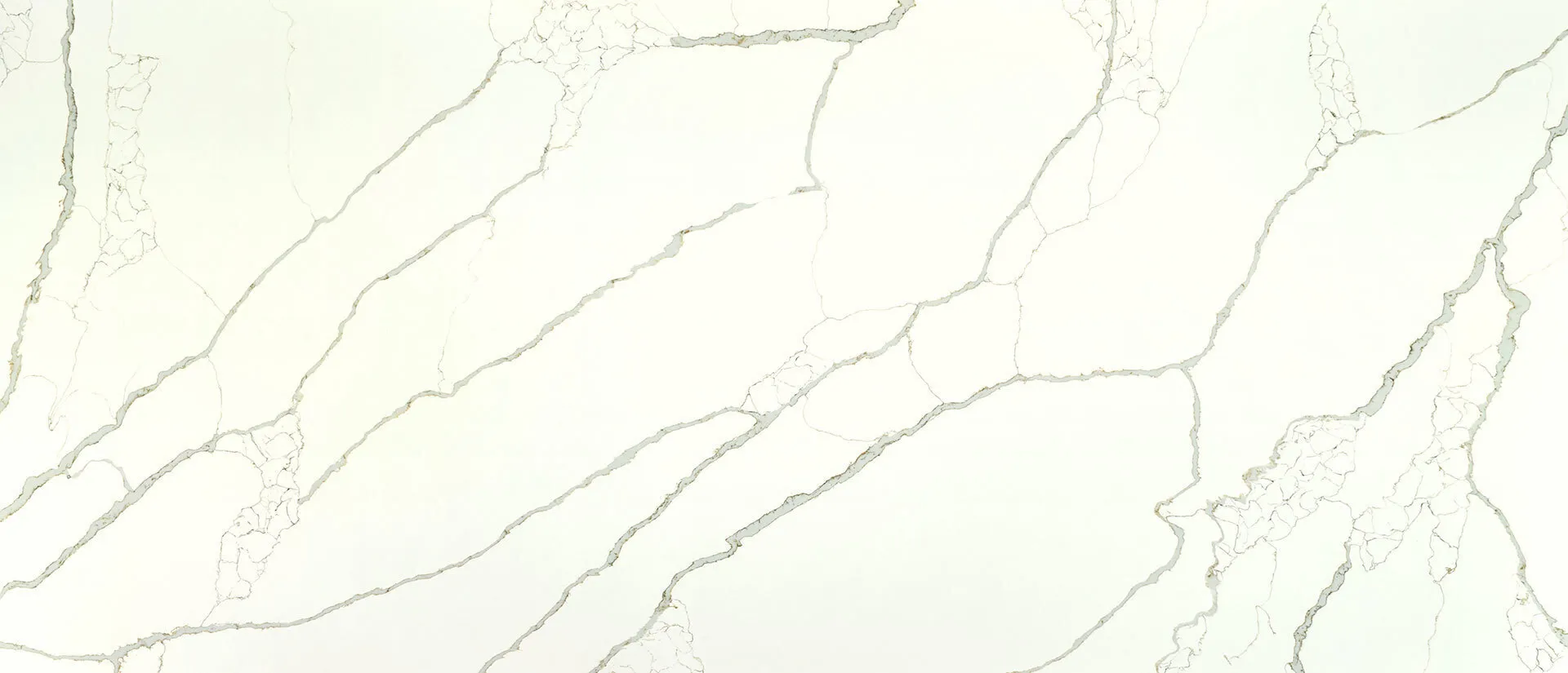 Image of Q Quartz New Calacatta Laza Gold Quartz countertop slab