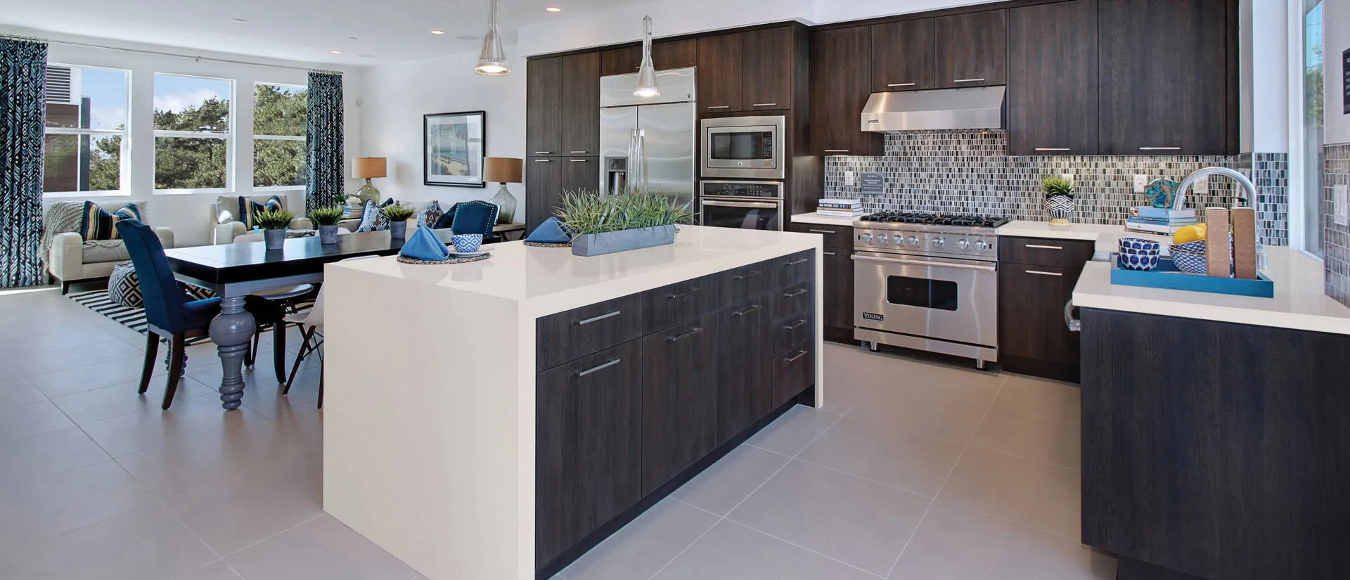 Image of installed Q Quartz Perla White White Quartz countertops