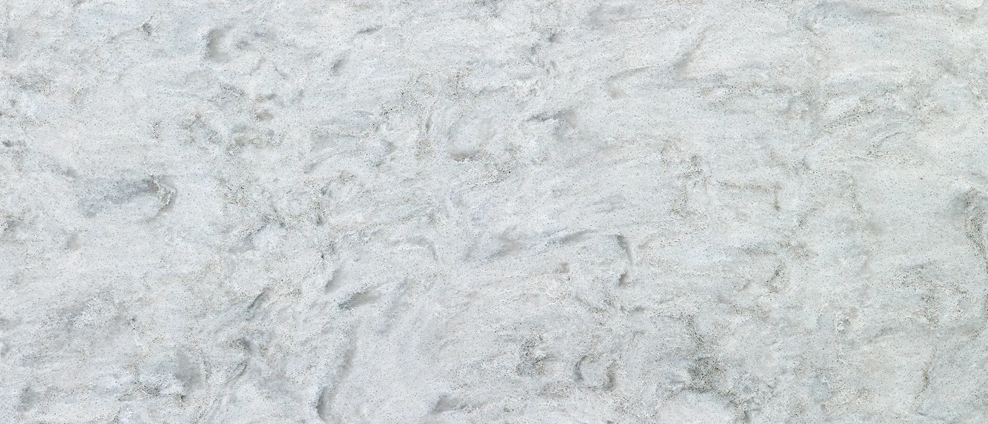 Closeup image of Q Quartz Rolling Fog Quartz countertop slab