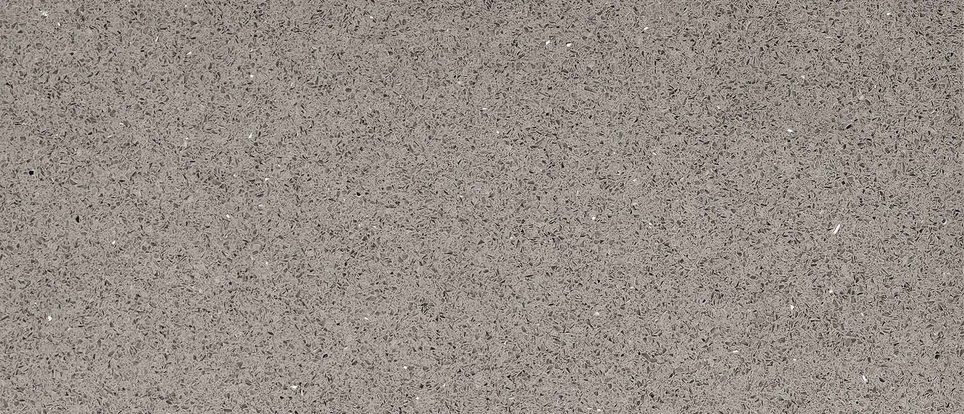Closeup image of Q Quartz Stellar Gray Quartz countertop slab