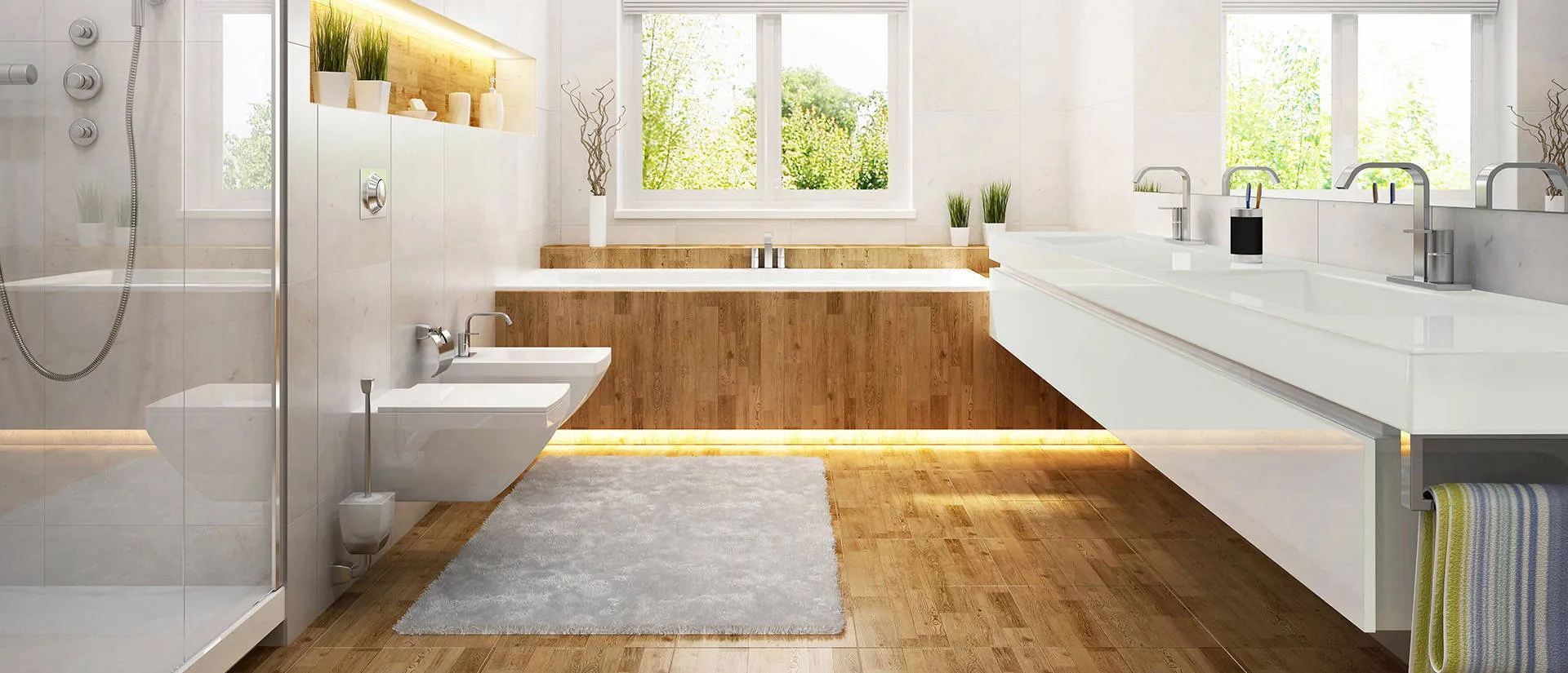 Image of installed Q Quartz Stellar White Quartz countertops