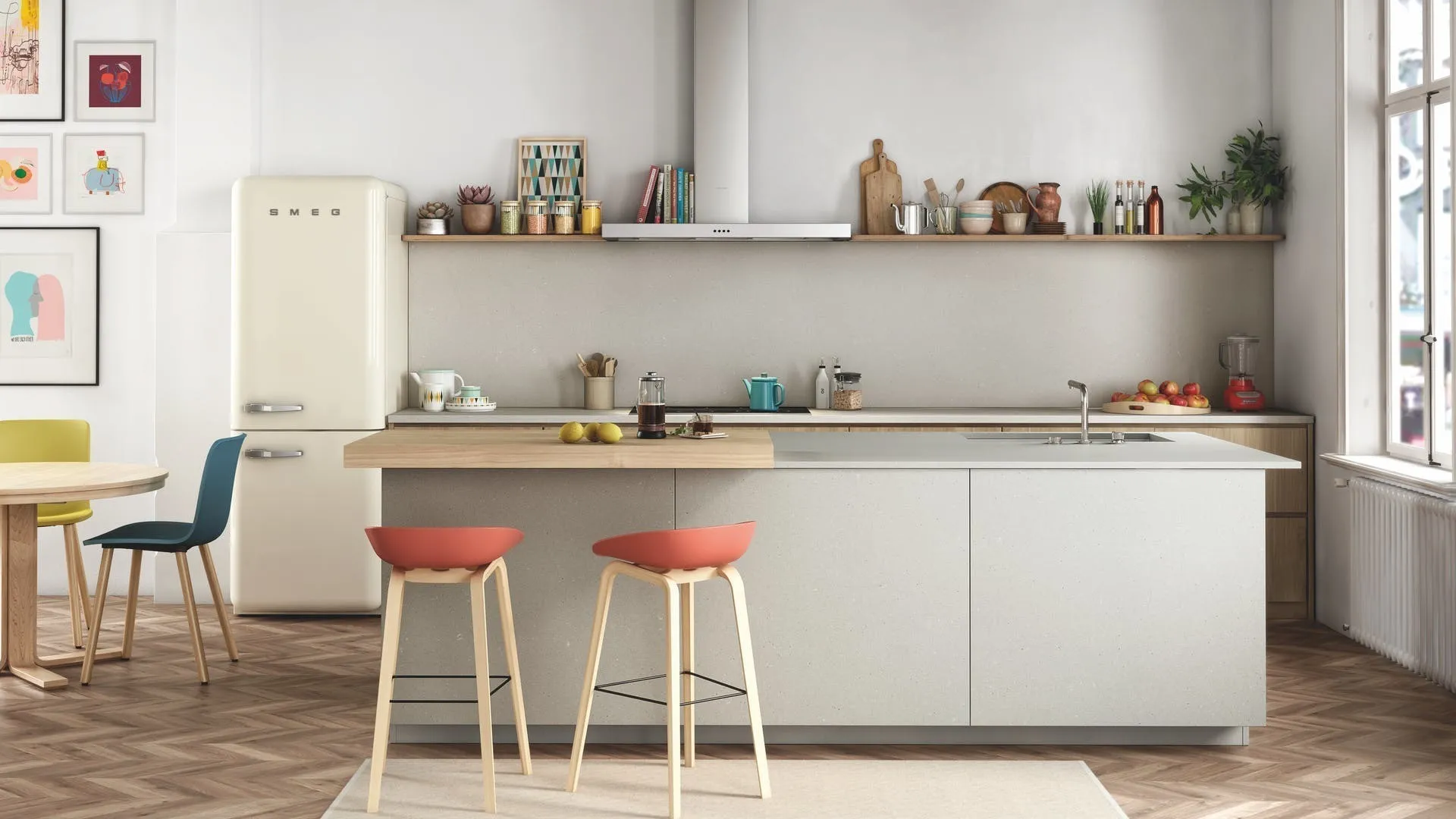 Image of installed Silestone Camden Quartz countertops