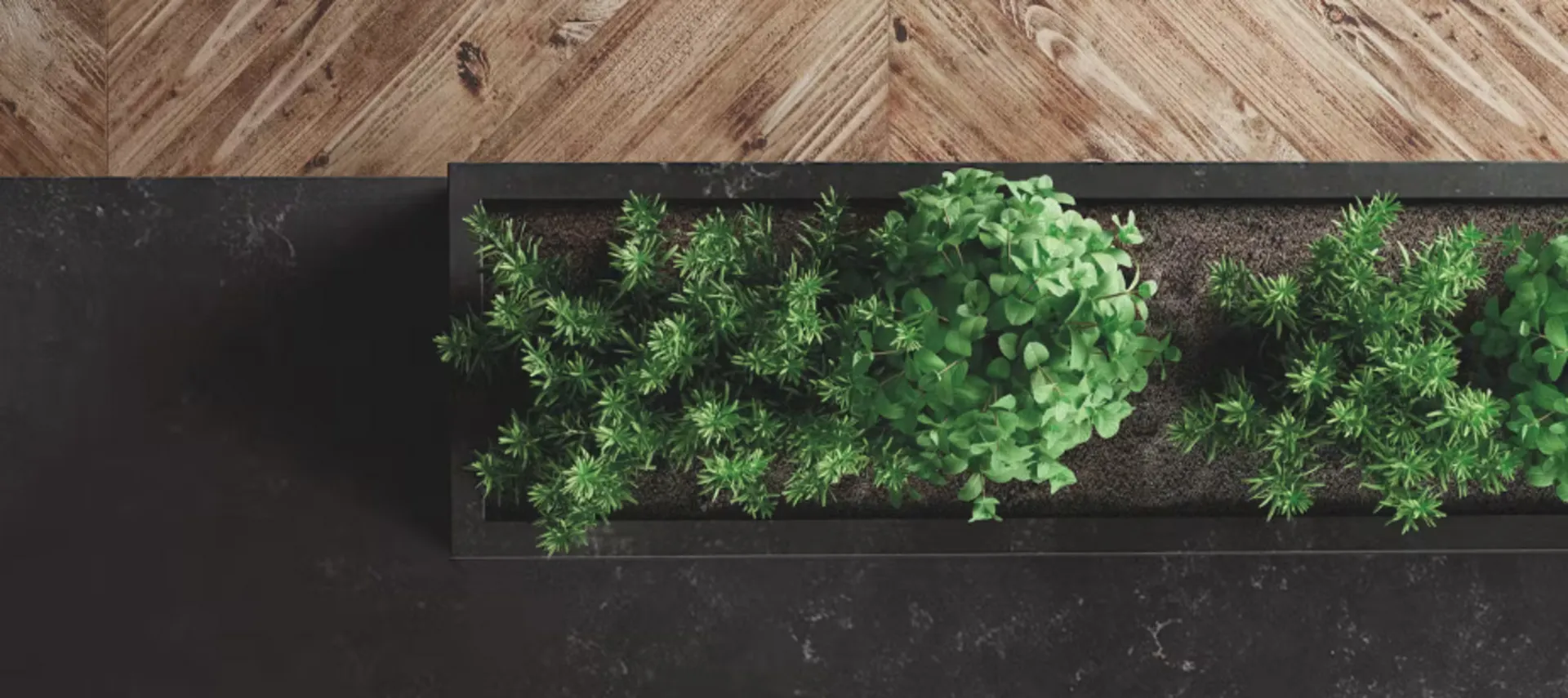 Image of installed Silestone Corktown Quartz countertops