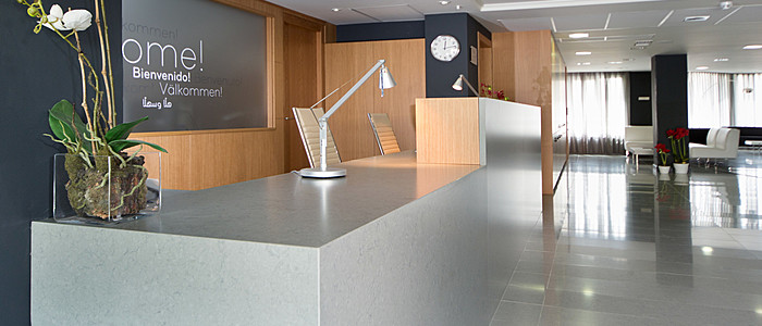 Image of installed Silestone Cygnus Quartz countertops