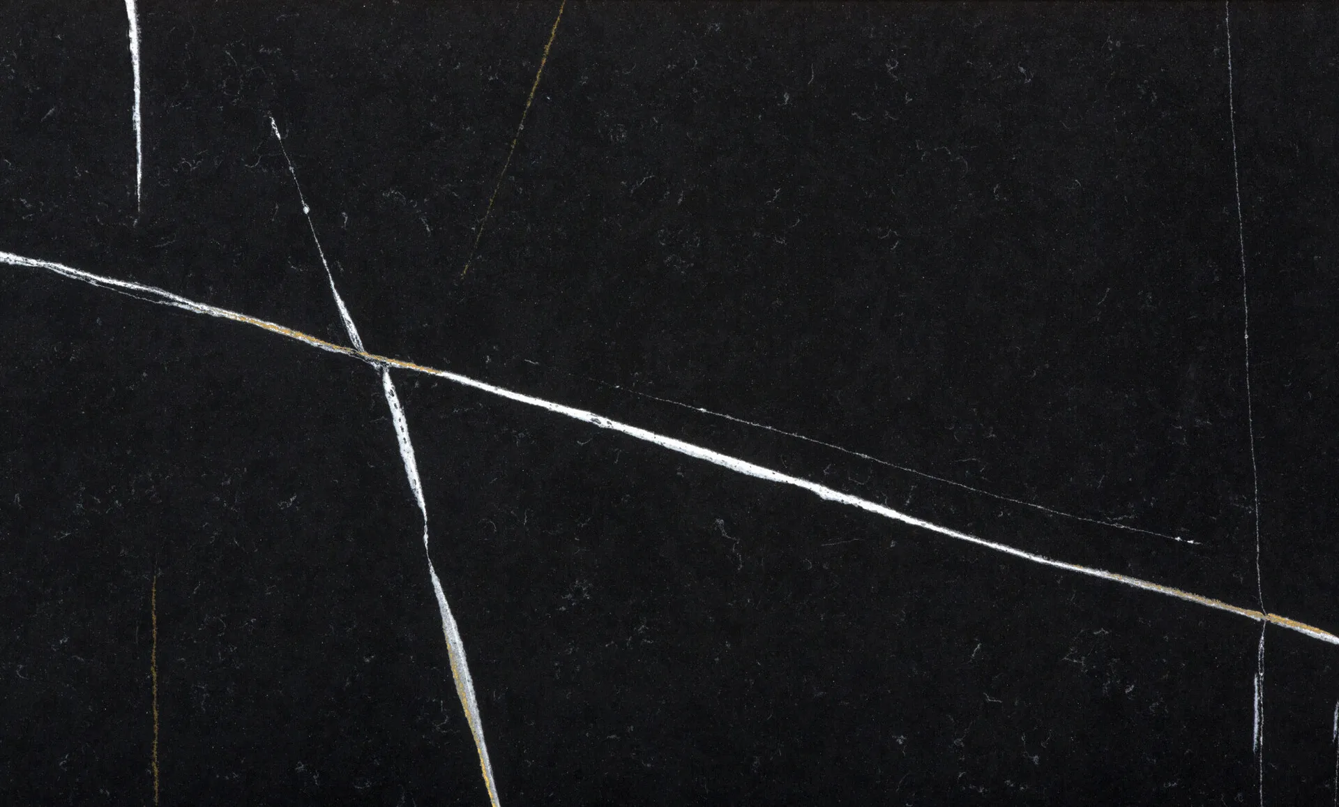 Closeup image of Silestone Eternal Noir Quartz countertop slab