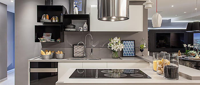 Image of installed Silestone Kensho Quartz countertops