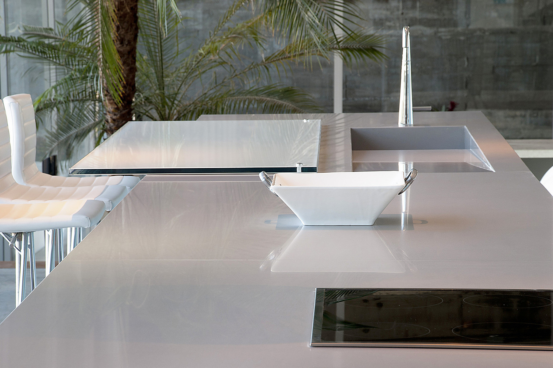 Image of installed Silestone Kensho Quartz countertops