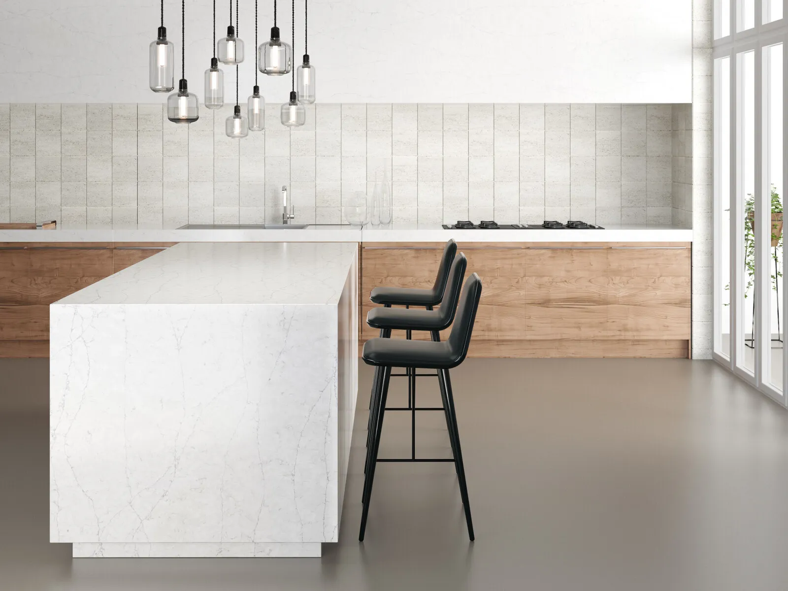 Additional image of Silestone Pearl Jasmine Quartz countertops