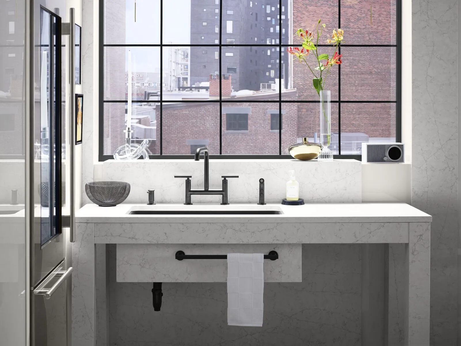 Additional image of Silestone Pearl Jasmine Quartz countertops
