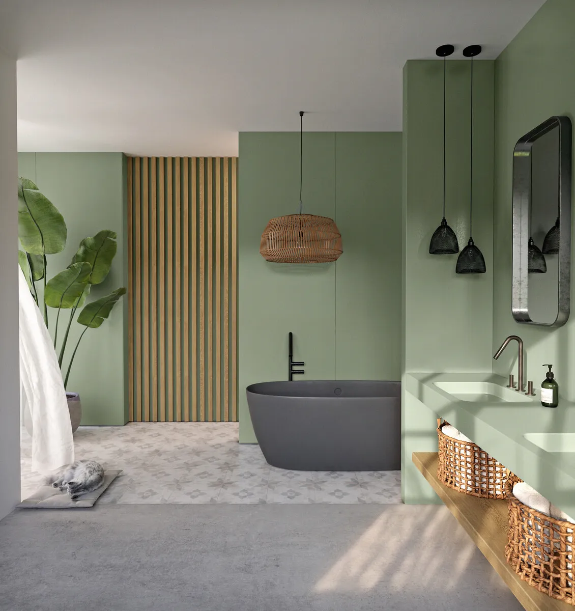 Additional image of Silestone Posidonia Green Quartz countertops