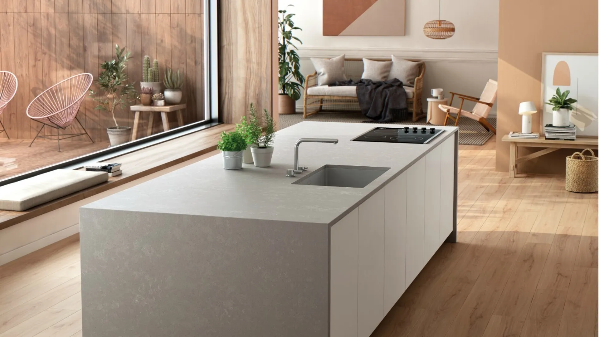 Additional image of Silestone Seaport Quartz countertops