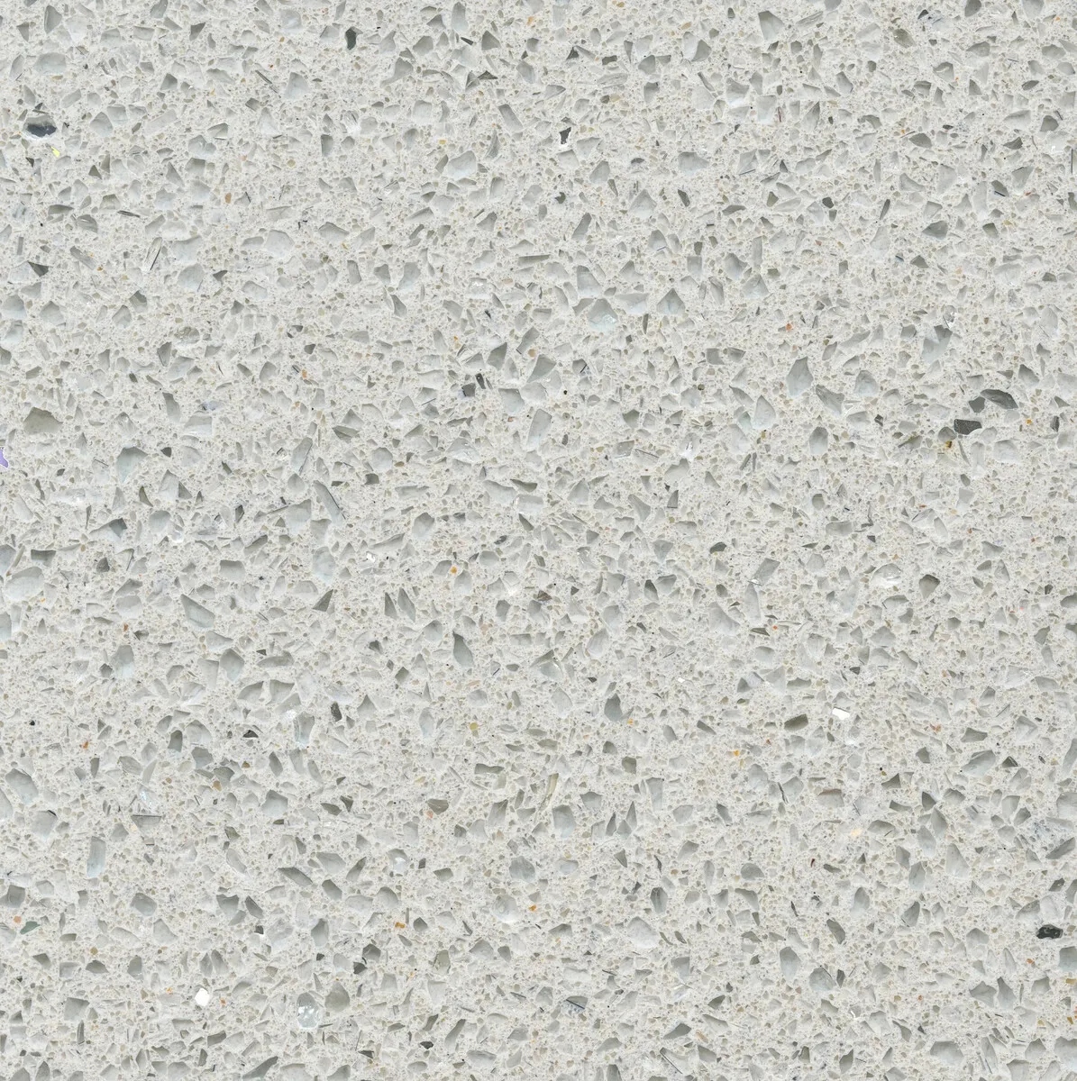 Closeup image of Silestone Stellar Snow White Quartz countertop slab