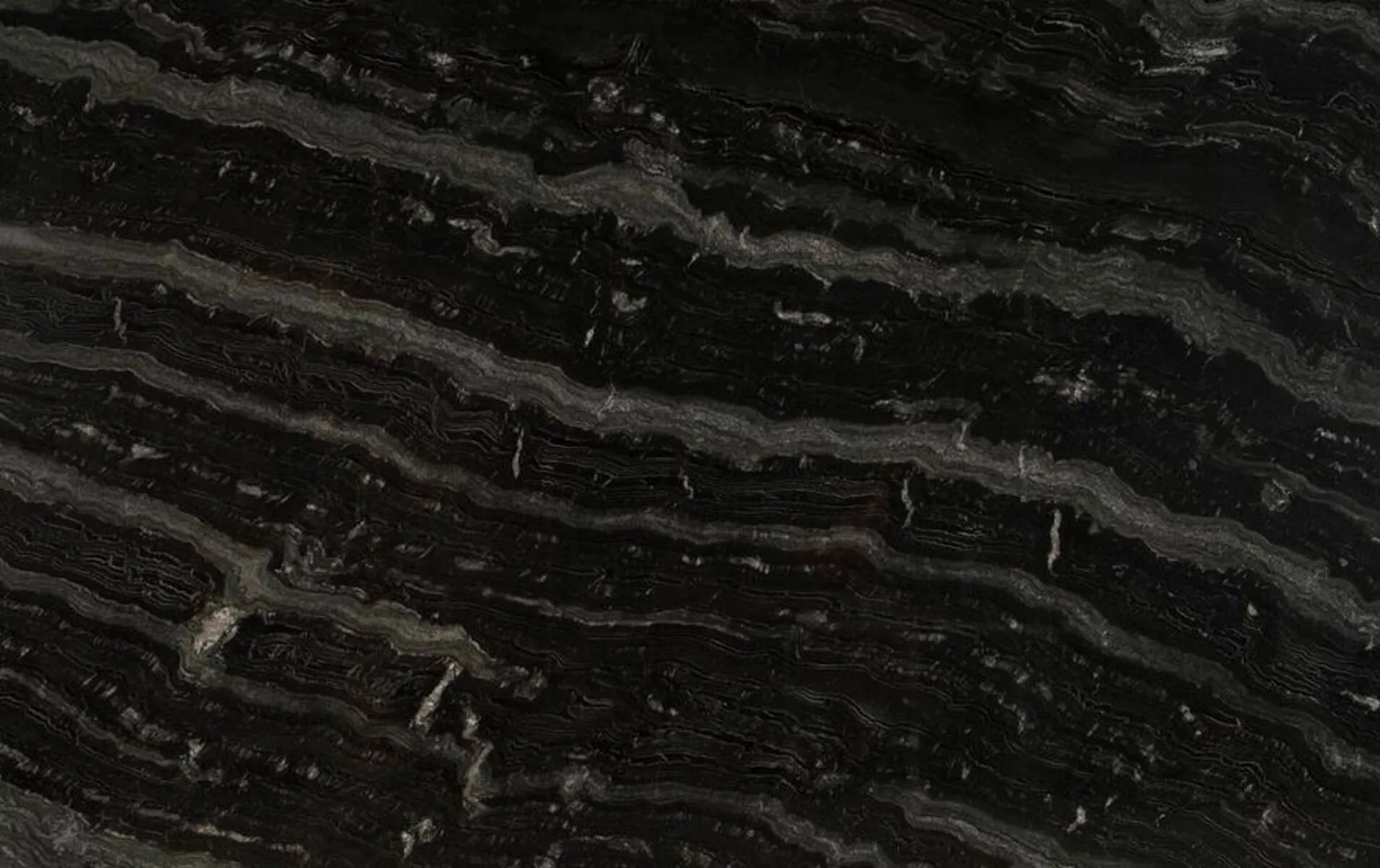 Image of Agatha Black Granite countertop slab