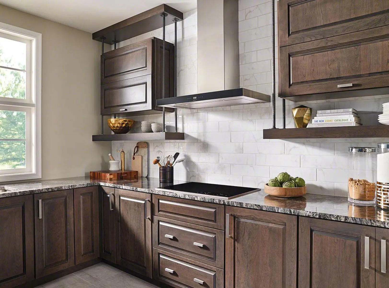 Image of installed Black Forest Granite countertops