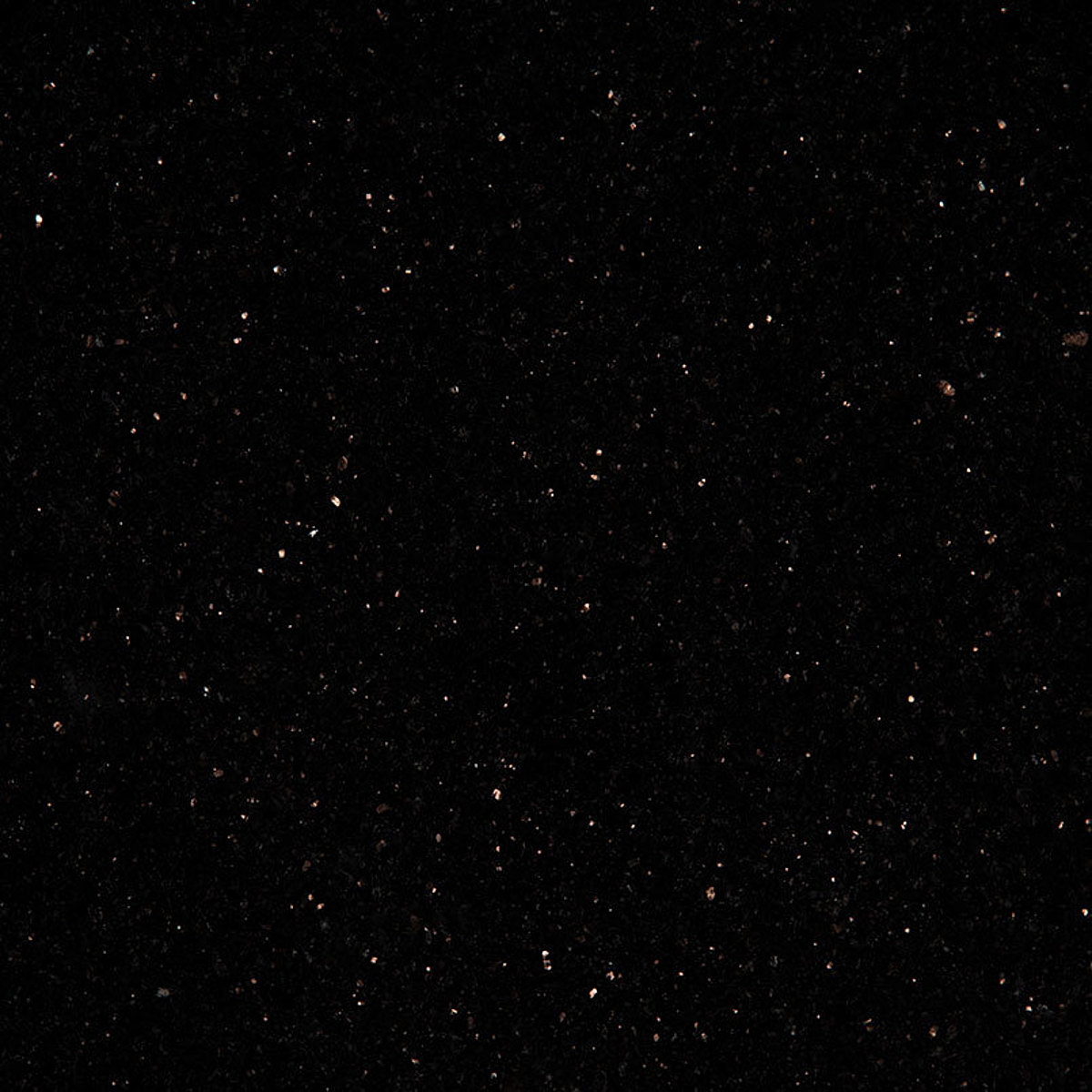 Closeup image of Black Galaxy Granite countertop slab