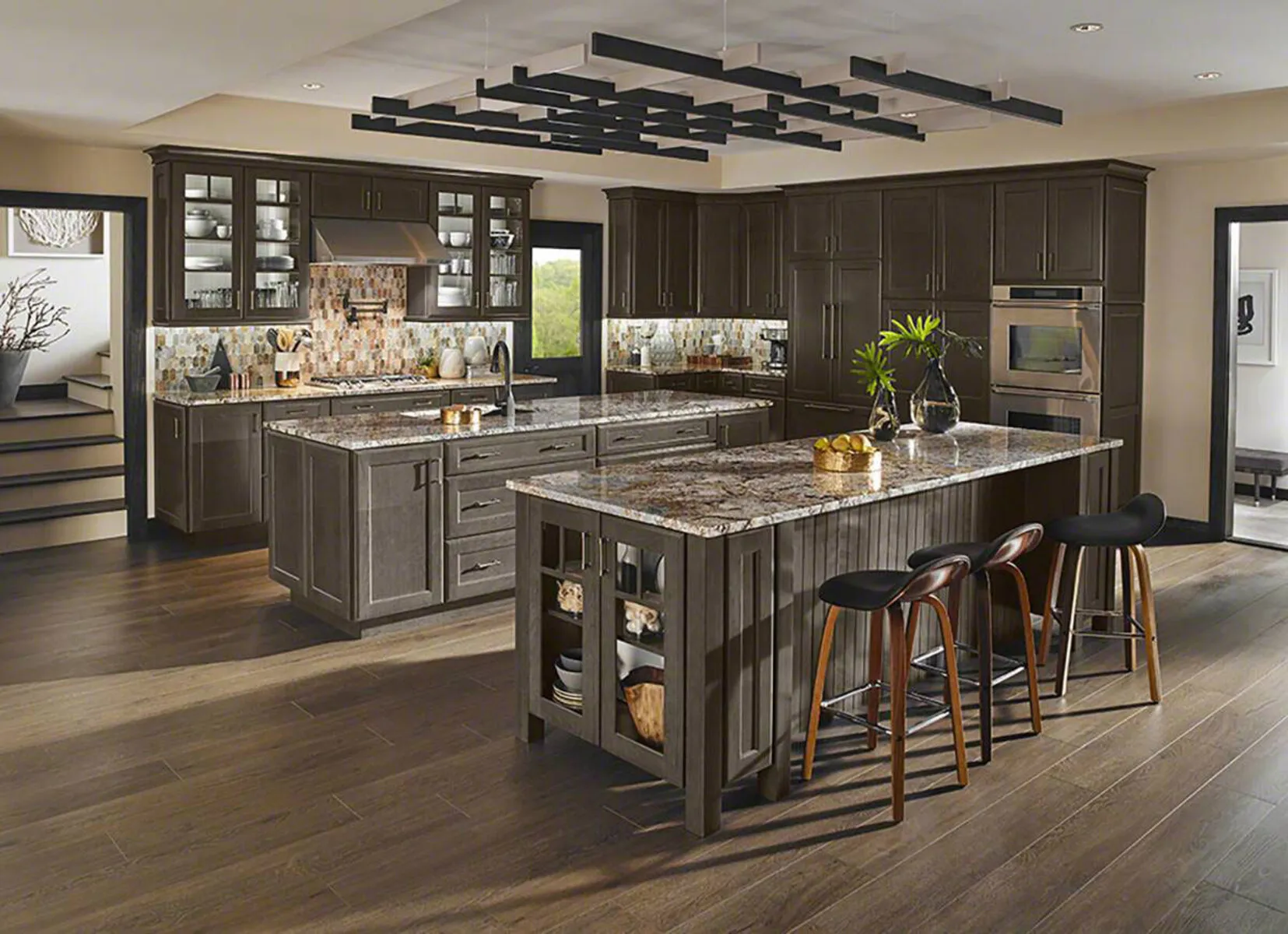 Image of installed Caravelas Gold Brown Granite countertops