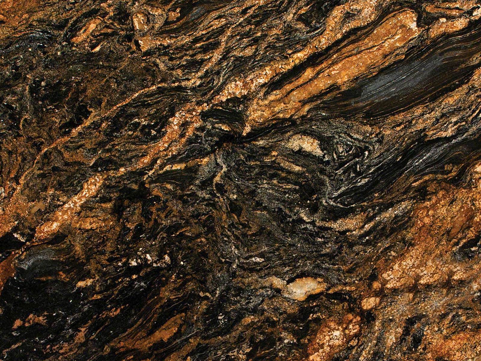 Closeup image of Desert Dream Brown Granite countertop slab