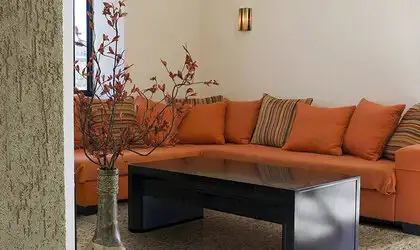 Image of installed New Venetian Gold Brown Granite countertops