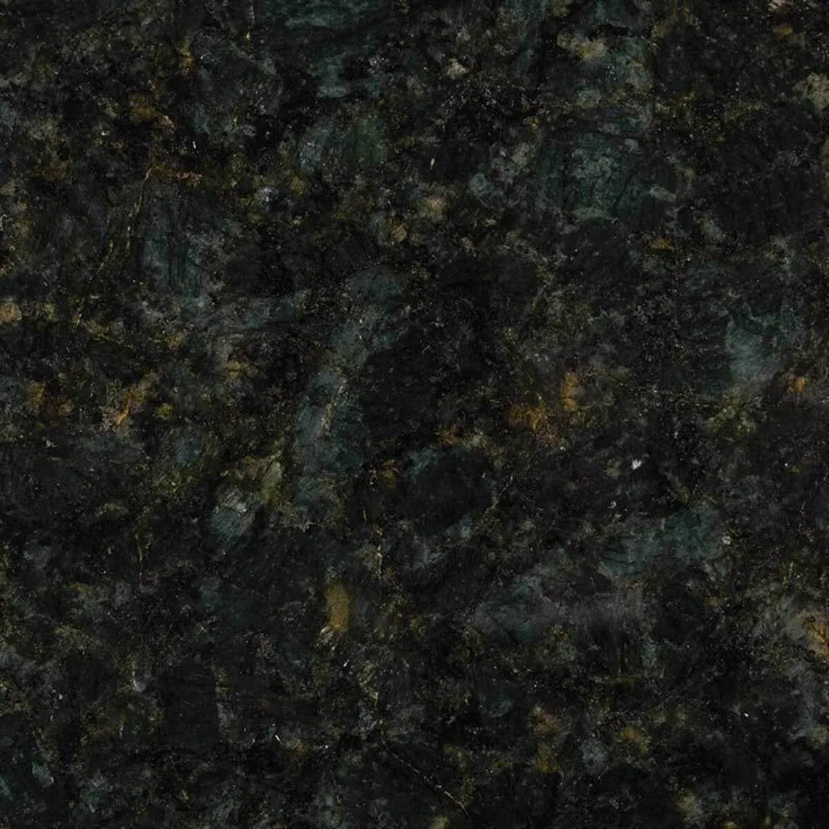 Closeup image of Peacock Green Granite countertop slab