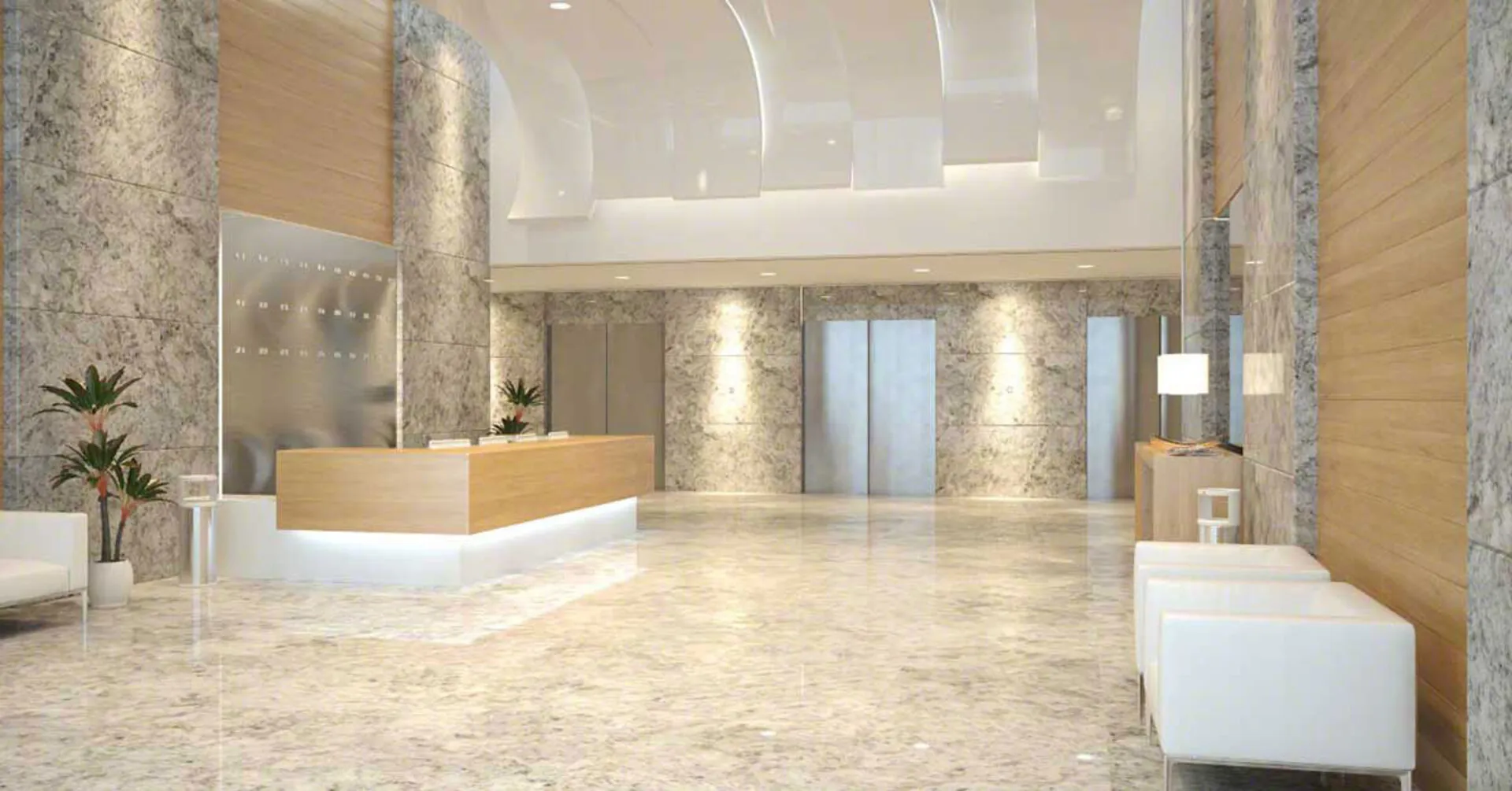Image of installed Salinas White Grey Granite countertops