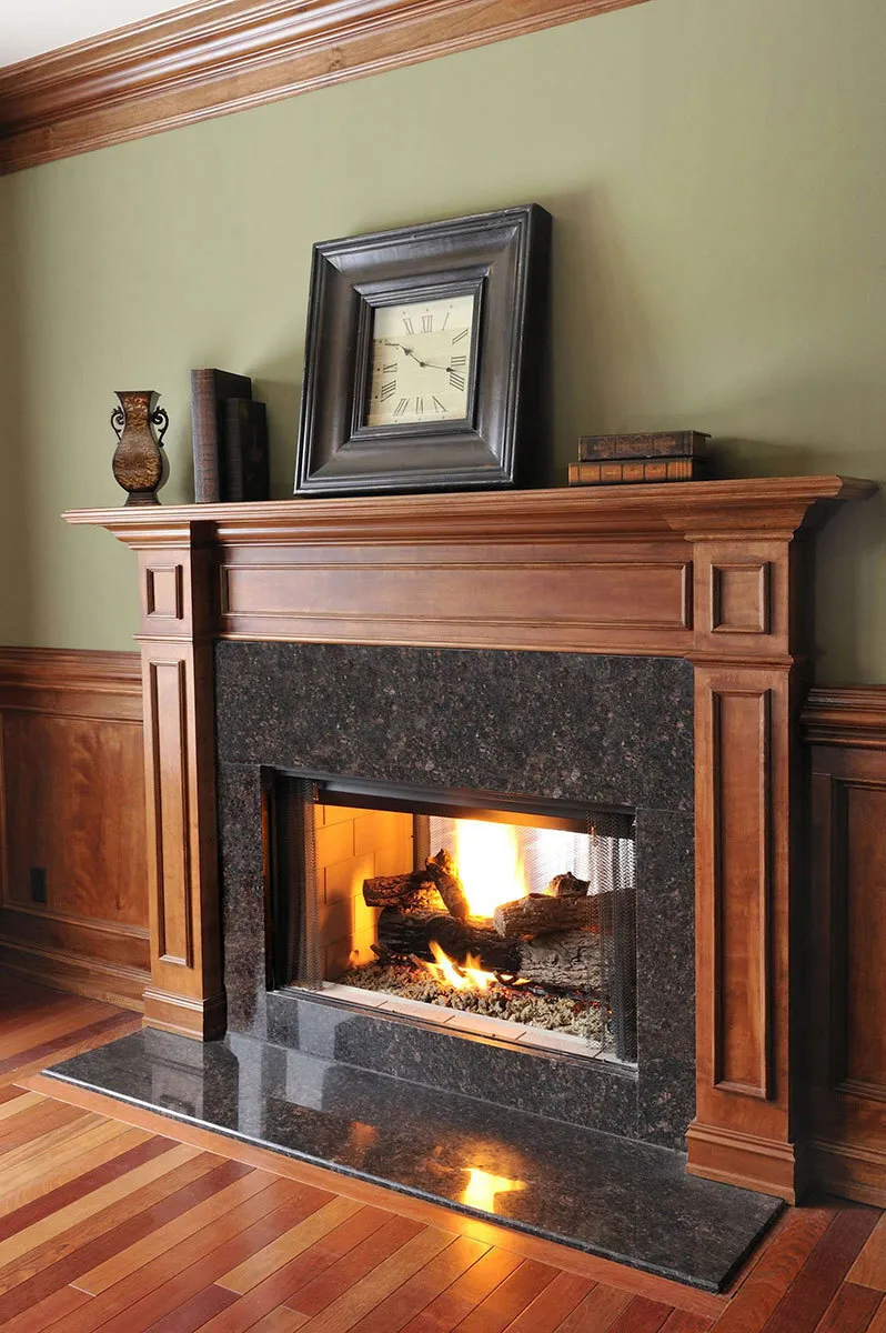 Image of installed Tan Brown Granite countertops
