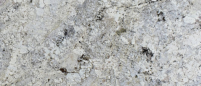 Closeup image of White Paradise Grey Granite countertop slab