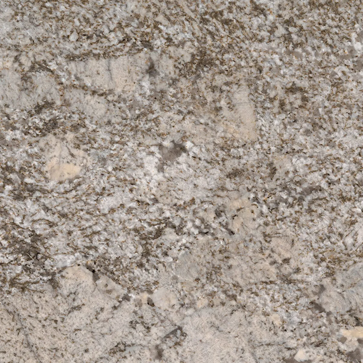 Closeup image of White Sand Cream Granite countertop slab