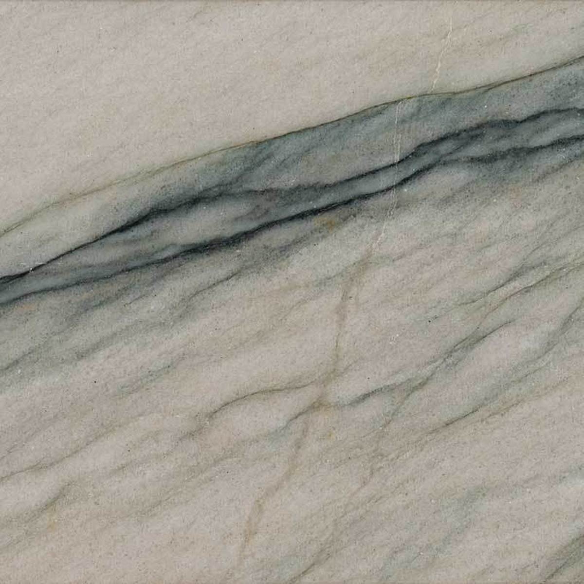 Closeup image of Audacia Grey Quartzite countertop slab