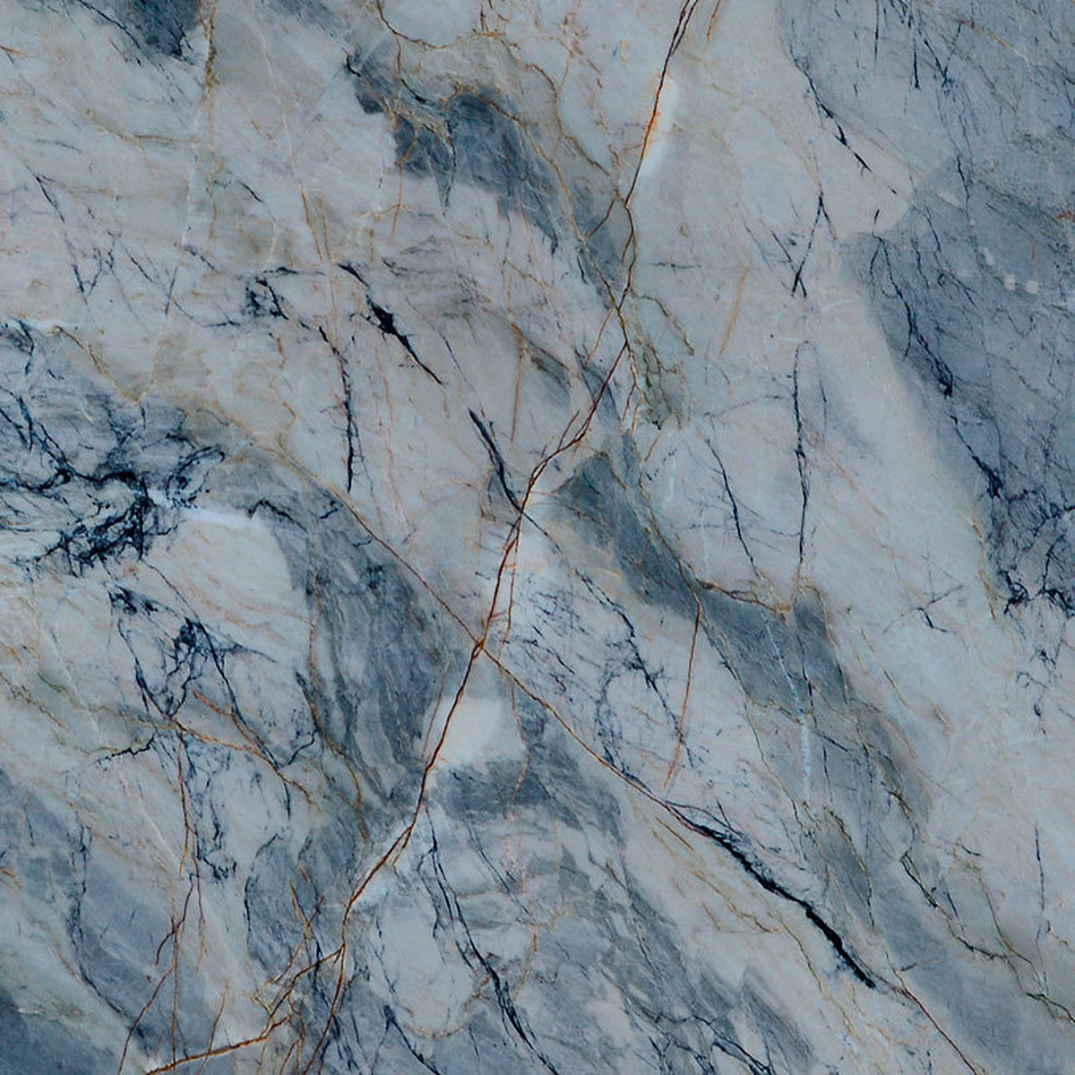 Closeup image of Blue Lava Grey Quartzite countertop slab