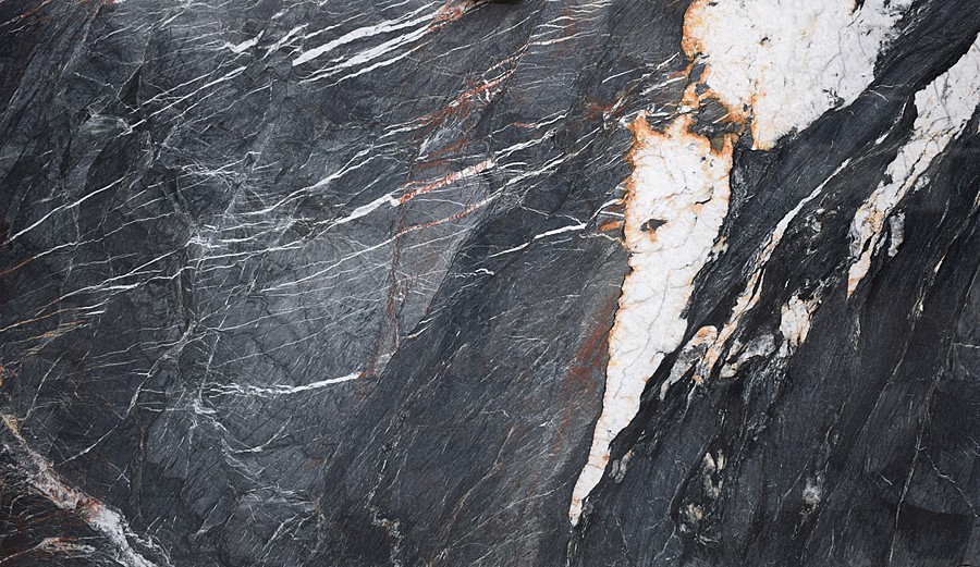 Image of Crytos Black Quartzite countertop slab