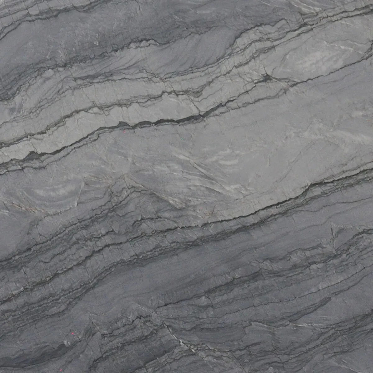 Closeup image of Mercury Gray Quartzite countertop slab