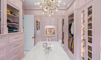 Image of installed Carrara White Marble countertops