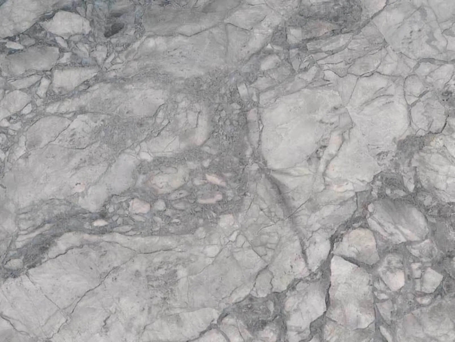 Closeup image of Super White Grey Marble countertop slab