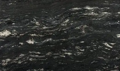 Image of Black Cosmic Granite countertop slab