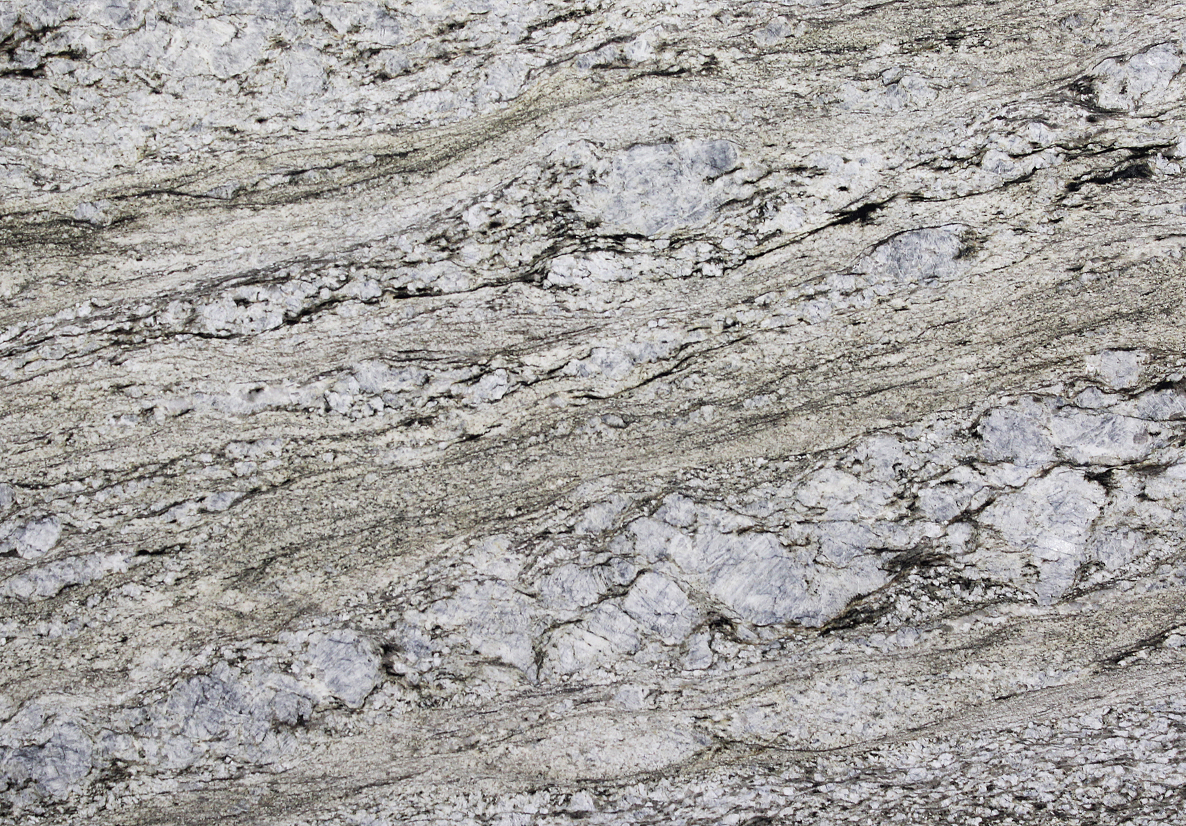 Closeup image of Blue Dunes Grey Granite countertop slab