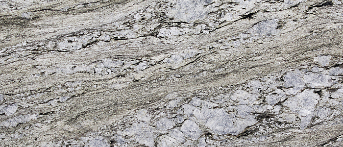 Closeup image of Blue Dunes Grey Granite countertop slab