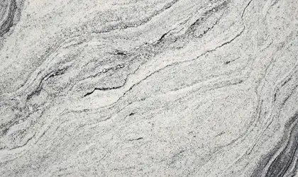 Closeup image of Viscount White Granite countertop slab