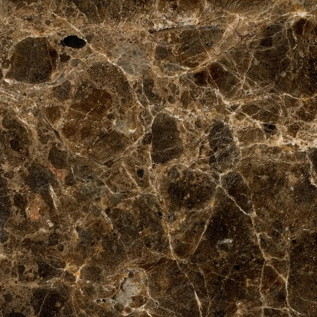 Closeup image of Dark Emperador Marble countertop slab