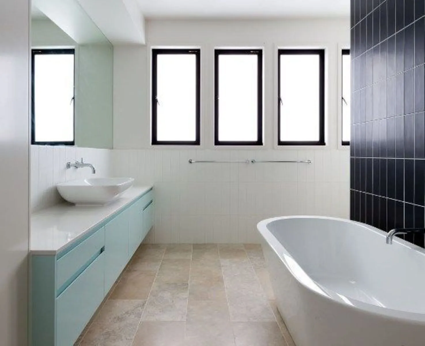 Image of installed Vicostone Pure White Quartz countertops