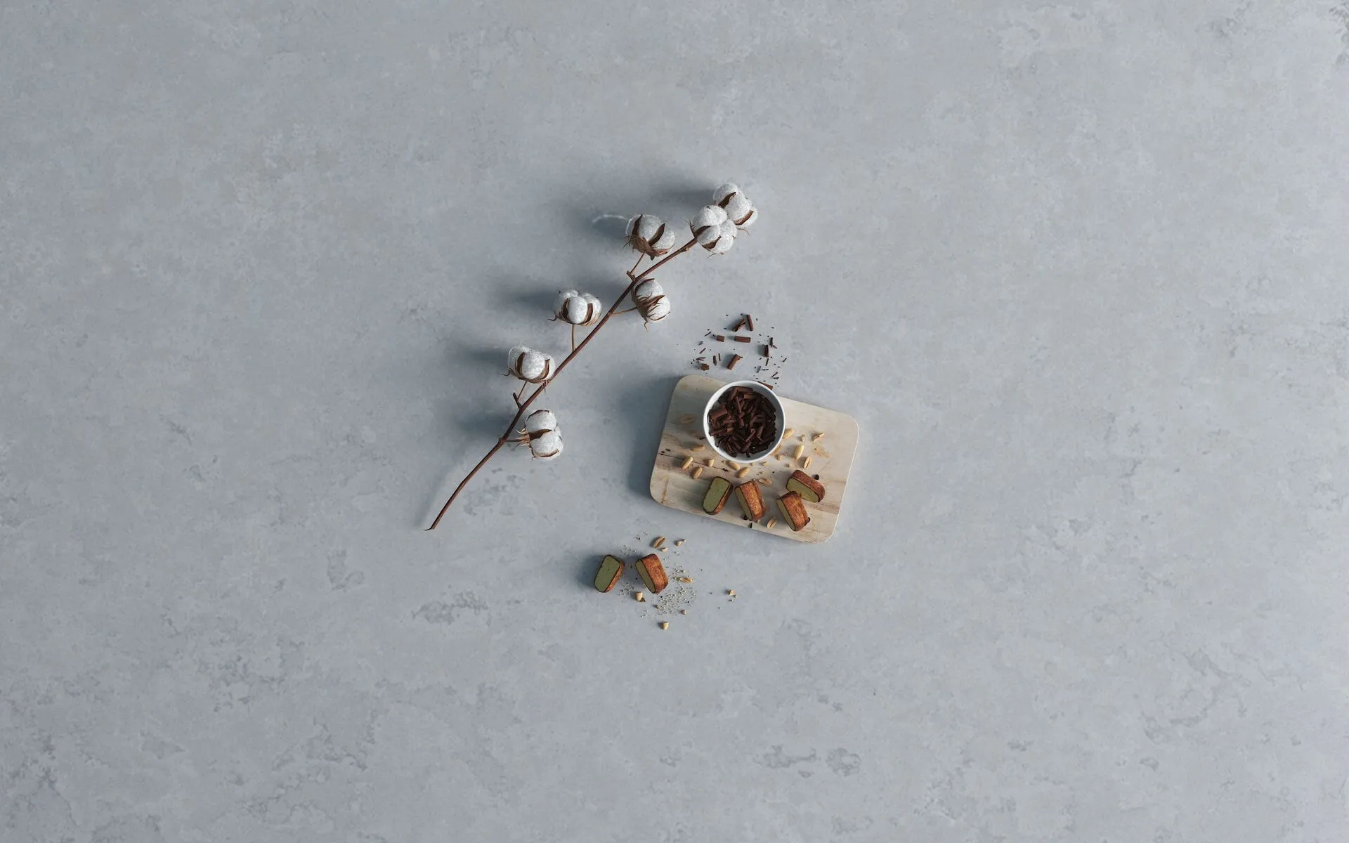 Image of installed Vicostone Concreto Quartz countertops