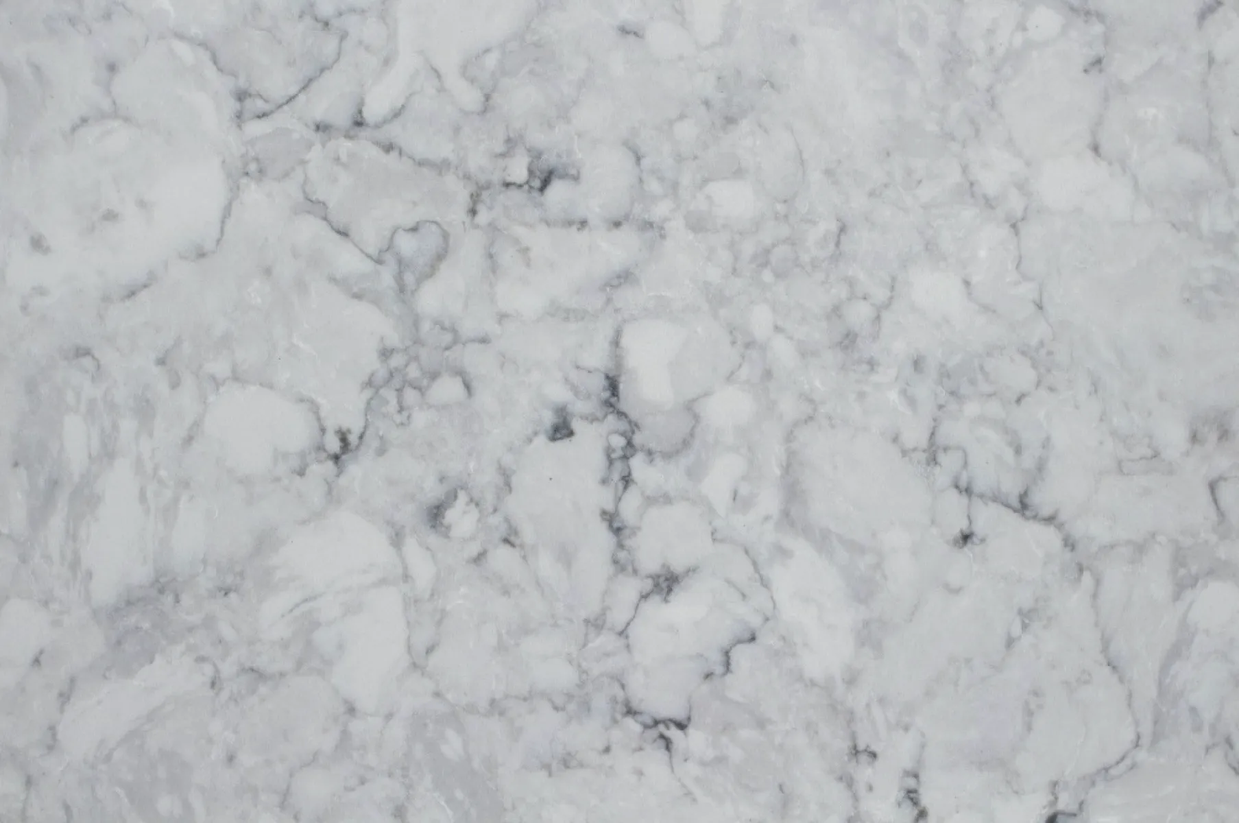 Closeup image of Vicostone Eclipse White Quartz countertop slab