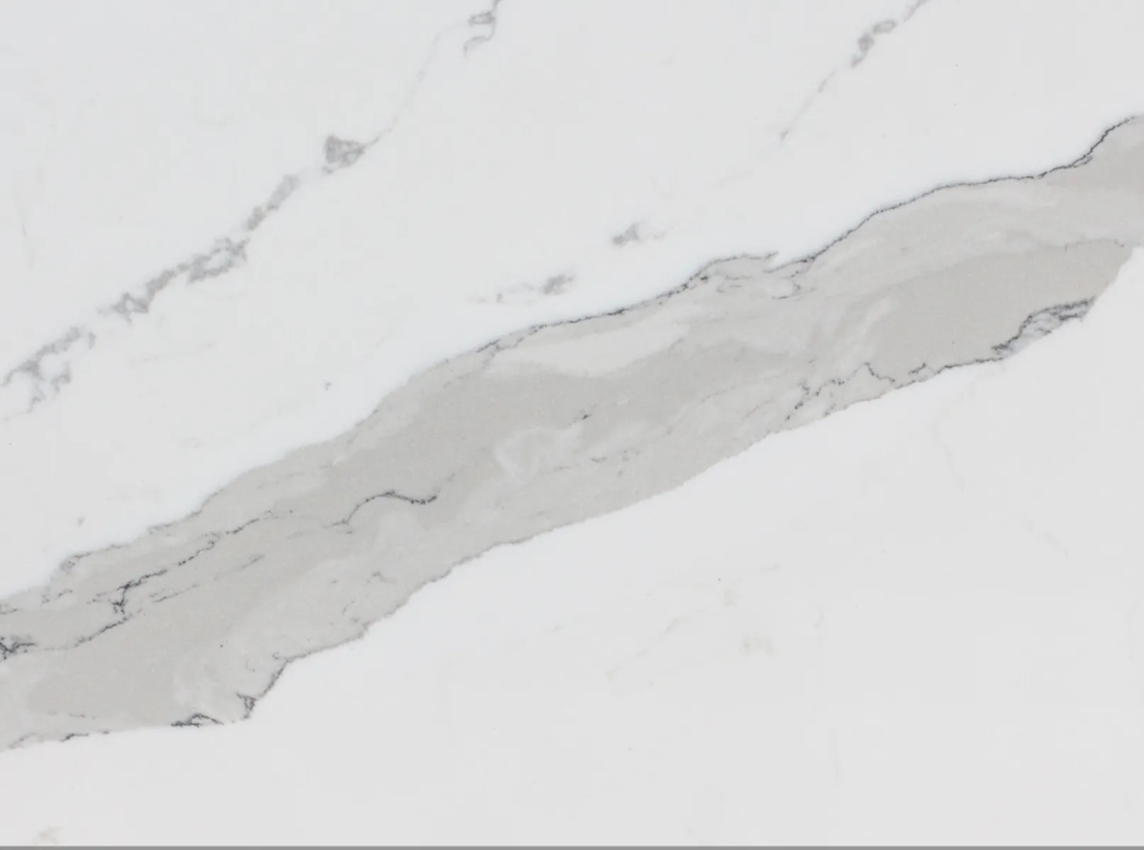 Closeup image of Vicostone Arabescato Quartz countertop slab