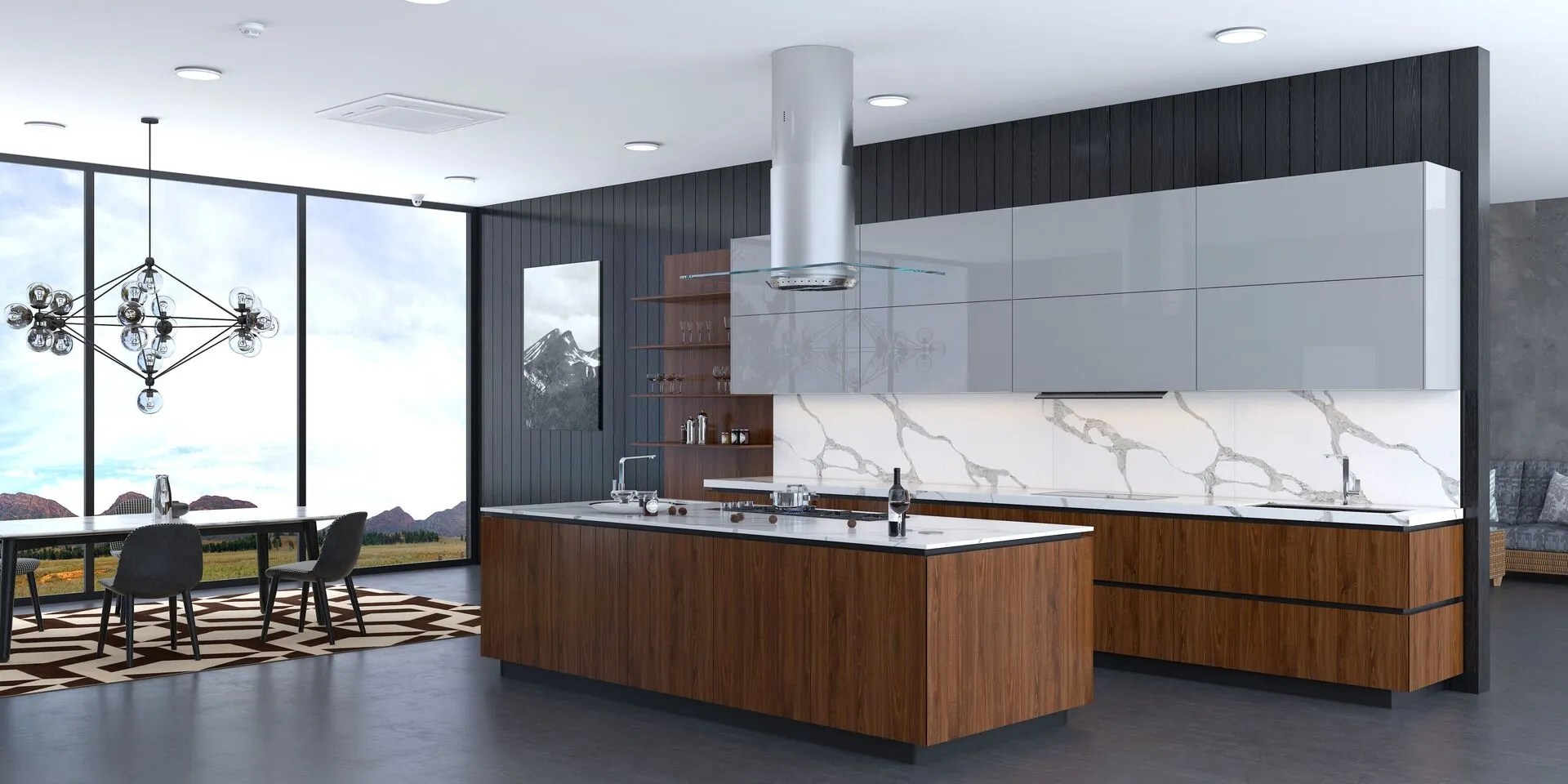 Image of installed Vicostone Forza Quartz countertops