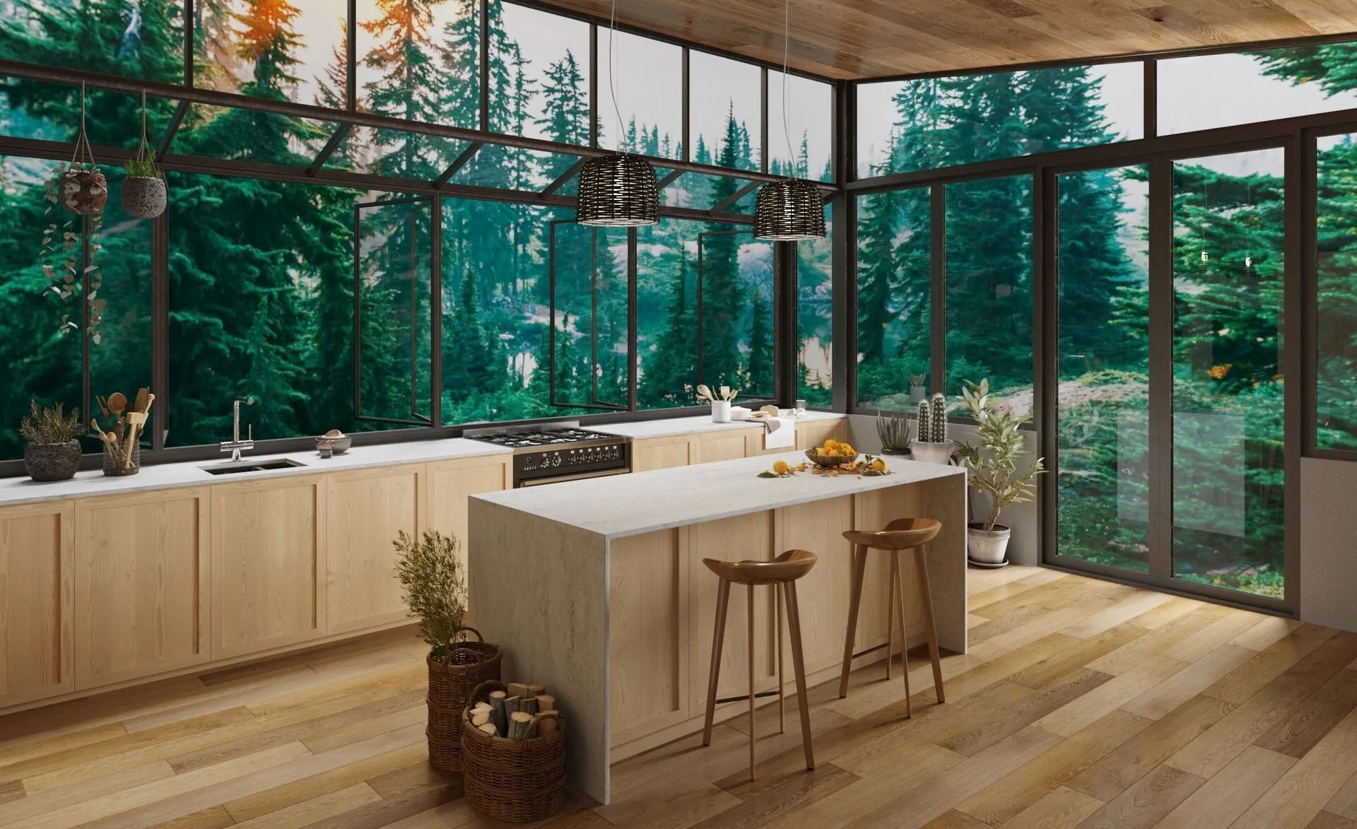 Image of installed Vicostone Elysian Quartz countertops