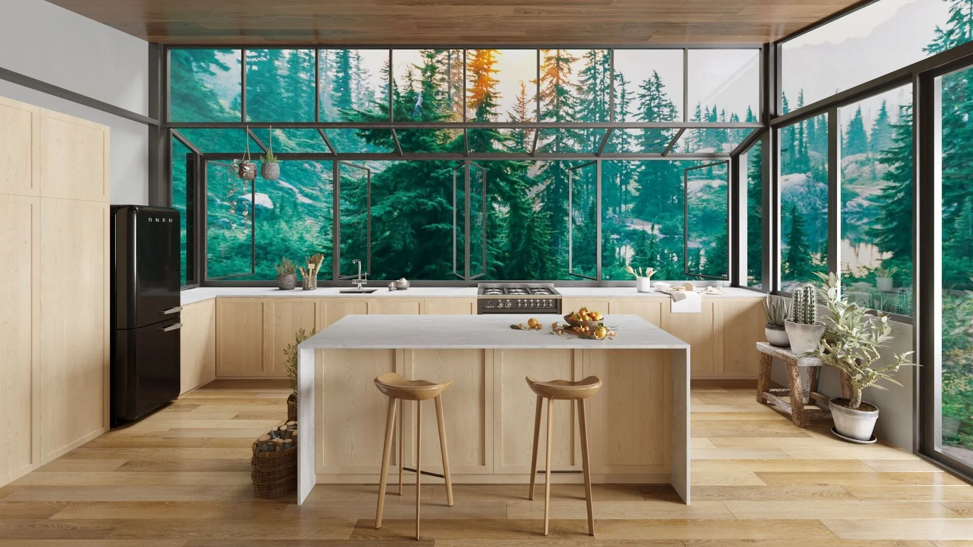 Image of installed Vicostone Elysian Quartz countertops