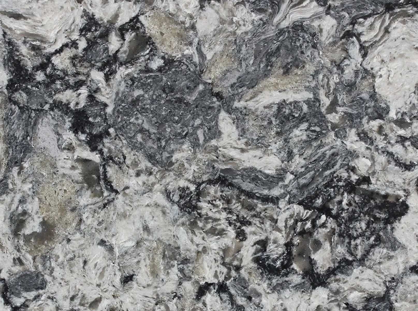 Closeup image of Vicostone Azul Aran Quartz countertop slab